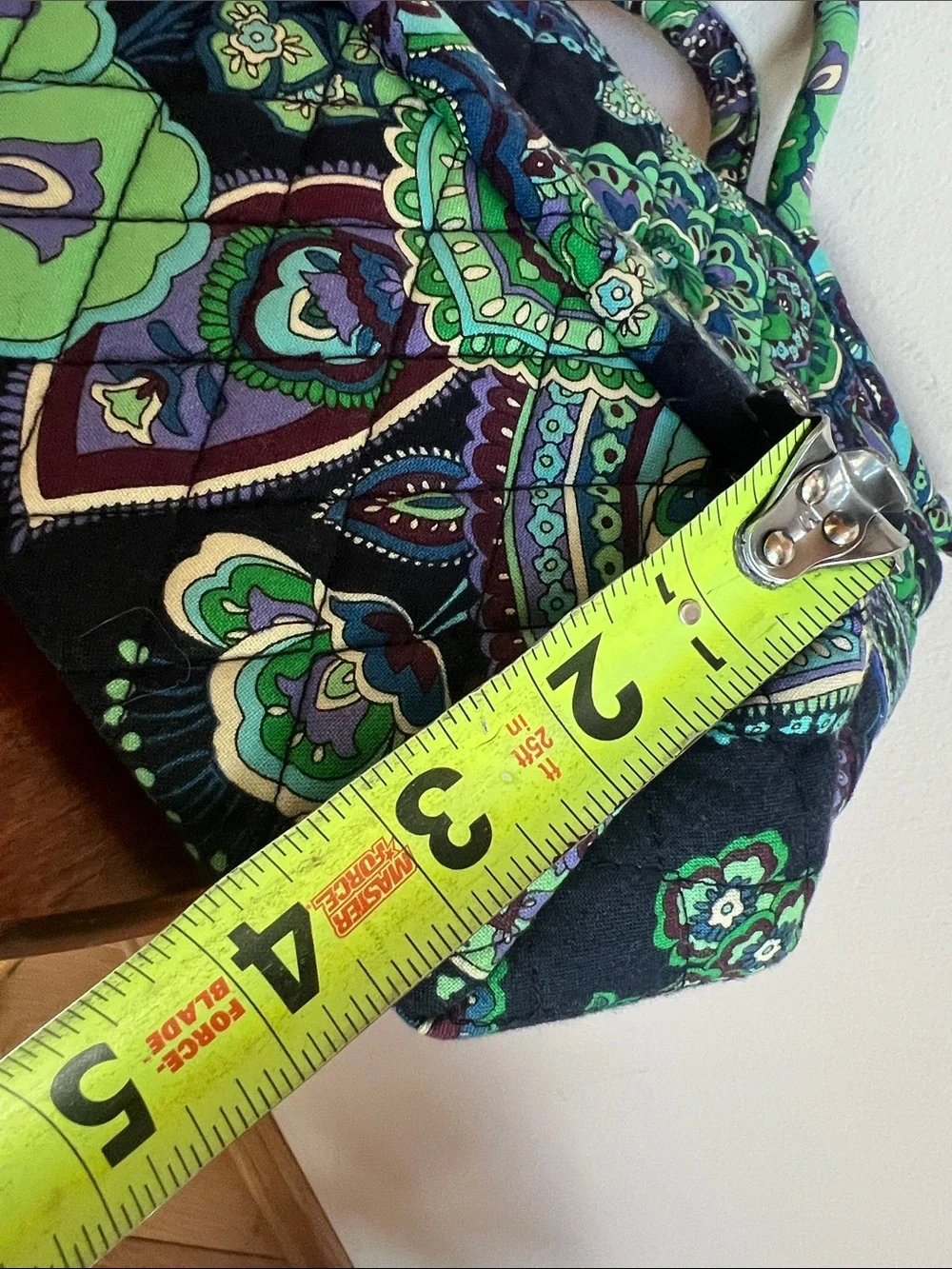 Vera Bradley Quilted Paisley bag in Blue and Green